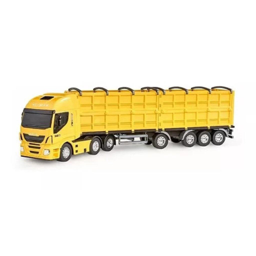 Caminhão Volvo Container Welly 1:64 Vermelho no Shoptime