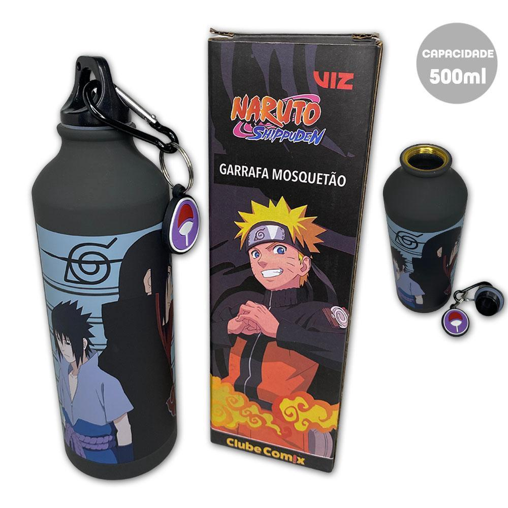 Garrafa Naruto Uzumaki Aldeia Da Folha Com Mosquetão Oficial - Adrenaland -  A Realidade da Imaginação