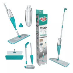 Mop Spray Rodo Esfregão 1.29m Reservatorio Grande c/ Refil Microfibra Completo - Flash limp Menor preço em Mop Spray Rodo Esfregão 1.29m Reservatorio Grande c/ Refil Microfibra Completo - Flash limp