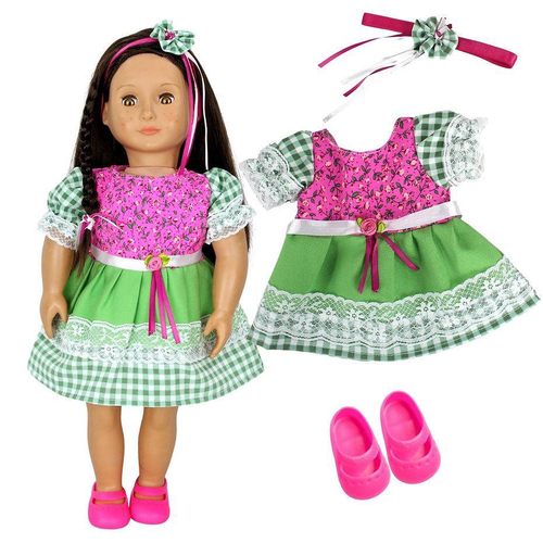 Roupa boneca para baby alive - vestido floral - casinha 4 no Shoptime