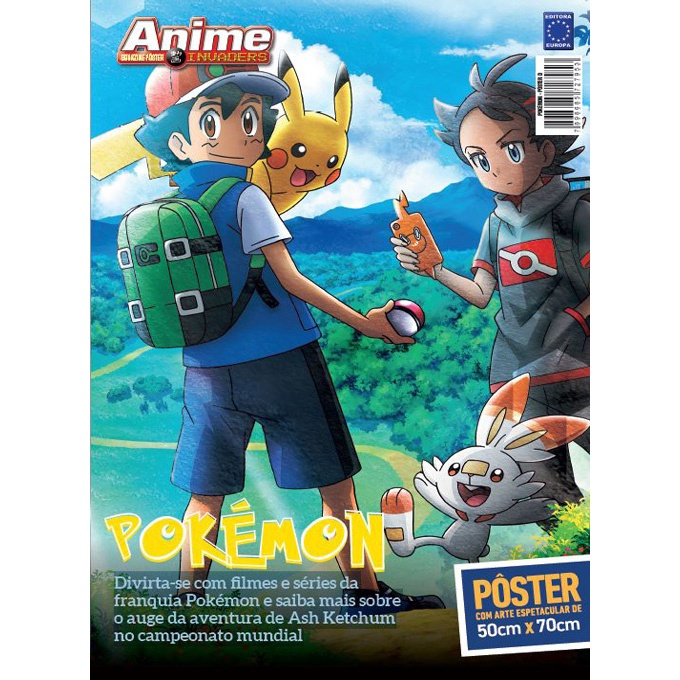 Pôster Gigante - Anime Invaders - Pokémon - Jornadas Pokémon em Promoção na  Americanas