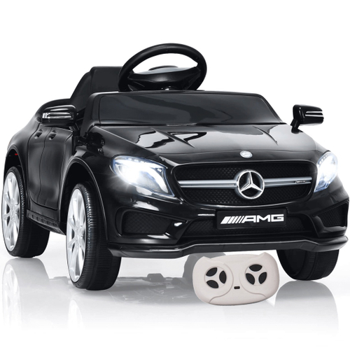 Carro Elétrico Infantil Mercedes Bens 6V Com Controle Remoto Preto