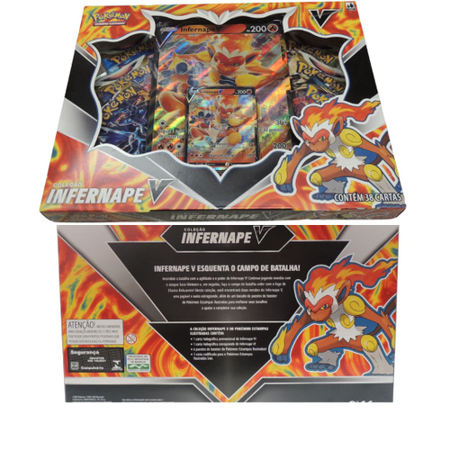 Box Coleção Infernape V Copag Cartas Pokémon - Pequenos Travessos