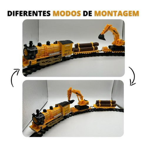 Ferrorama Trem Eletrico Locomotiva Luz e Som Crianca 11 pcs Brinquedo  Infantil (SD17475) tem aqui, na ABMIDIA!