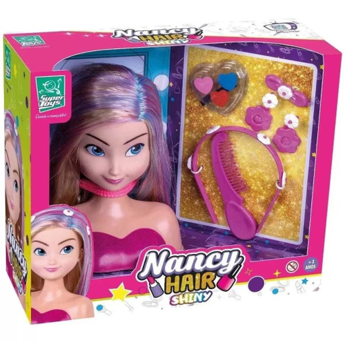 Boneca Busto My Best Style Hair Negra - Bee Toys - Ri Happy