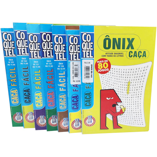 Passatempos Coquetel Nível Fácil + 560 Jogos de Caça Palavras Kit 7 Volumes  em Promoção na Americanas