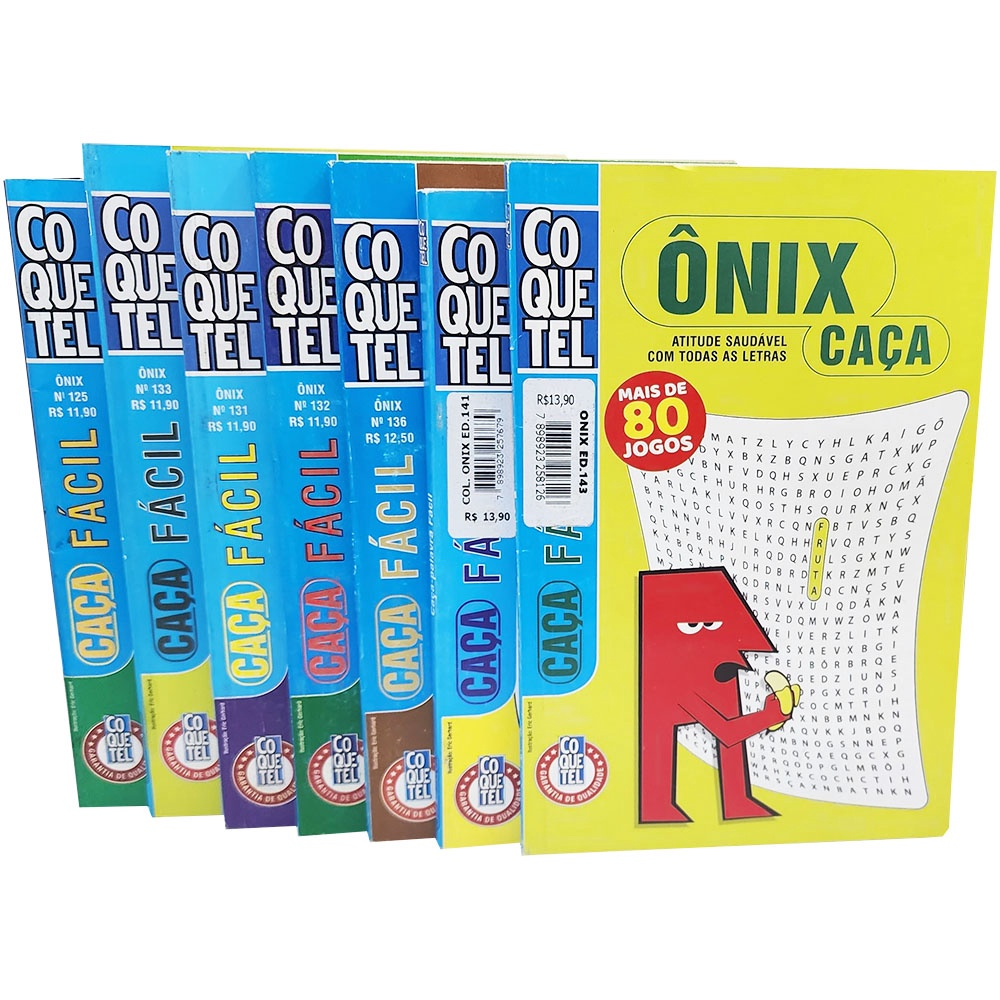 Passatempos Coquetel Caça Palavras Jumbo Fácil Kit 2 Volumes