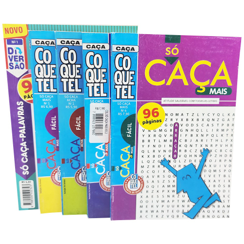 Caca Palavras - Nivel Facil Medio Dificil - Livro 1 - Ed Especial -  Coquetel em Promoção na Americanas