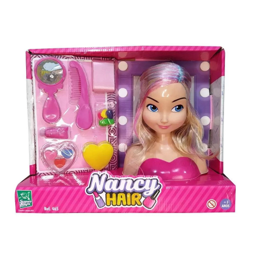 Conjunto Boneca Maquiagem Princesa Cabelo Styling Cabeça Playset Com Beleza  E Acessórios De Moda Para As Meninas