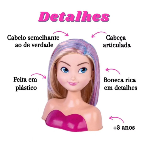 Boneca Nancy Hair Busto Para Pentear E Maquiar 465 Super Toys -  TudodeFerramentas - Levando Praticidade ao seu Dia a Dia