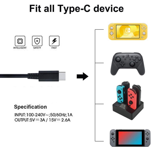 Base Multifuncional Para Nintendo Switch e Switch Oled Carregador