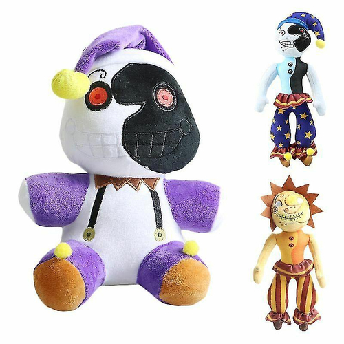 Conjunto Pelúcia Sundrop E Moondrop Fnaf Security Breach