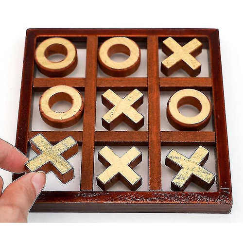 Shxx madeira maciça Tic-tac-toe Jogo de tabuleiro, Brinquedos para crianças  B926-217 em Promoção na Americanas