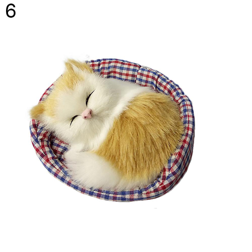 Sleeping cat hot sale soft toy