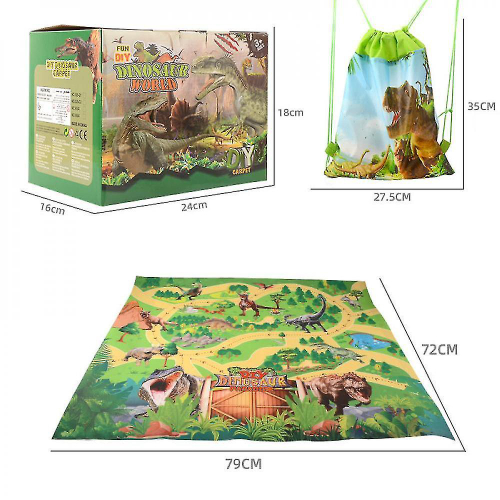 Figura de brinquedo de dinossauro com tapete de jogo, brinquedo de  dinossauro conjunto dino jogo definir dragão com tapete play mat & carro  brinquedos educativos para crianças brinquedos dinossauro para ch