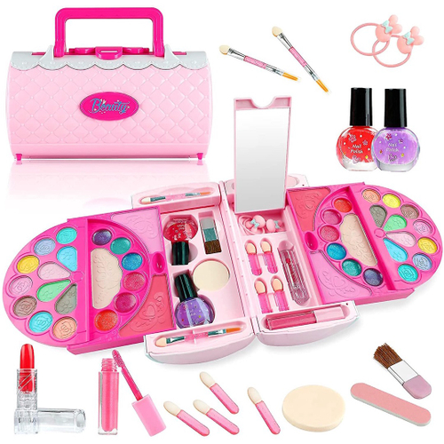 Kit Brinquedos De Maquiagem Para Crianças Menina Lavável