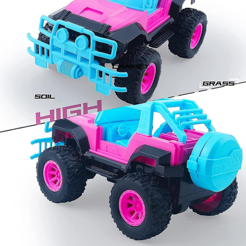 Carro de controle remoto com coleção sensível UV, escala 1:24, rosa e  vermelho brinquedo elétrico