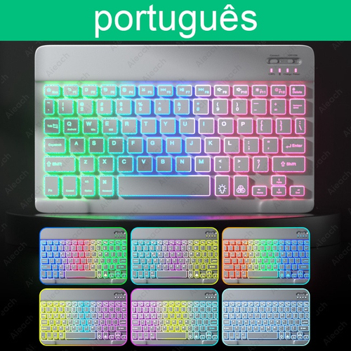 Teclado retroiluminado online bluetooth