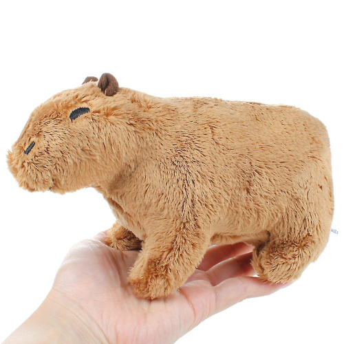 Bonito desenho animado animal capivara roedor boneca de pelúcia