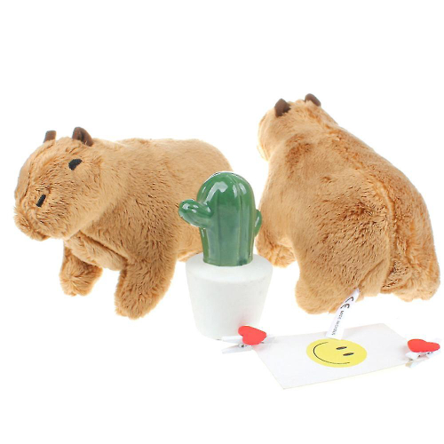 Brinquedo de Pelúcia Capivara Desenho Animado Realista 30cm Capivara Roedor  Super Macio Bicho de Pelúcia Bonito Decoração de Carro para Adultos para  Quarto (Tipo 3)