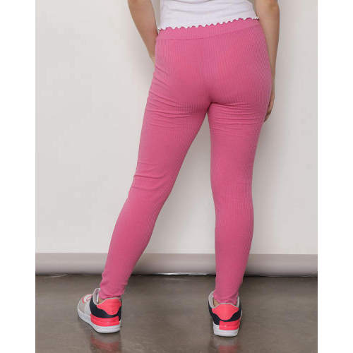 Calça Legging Infantil Canelada Rosa