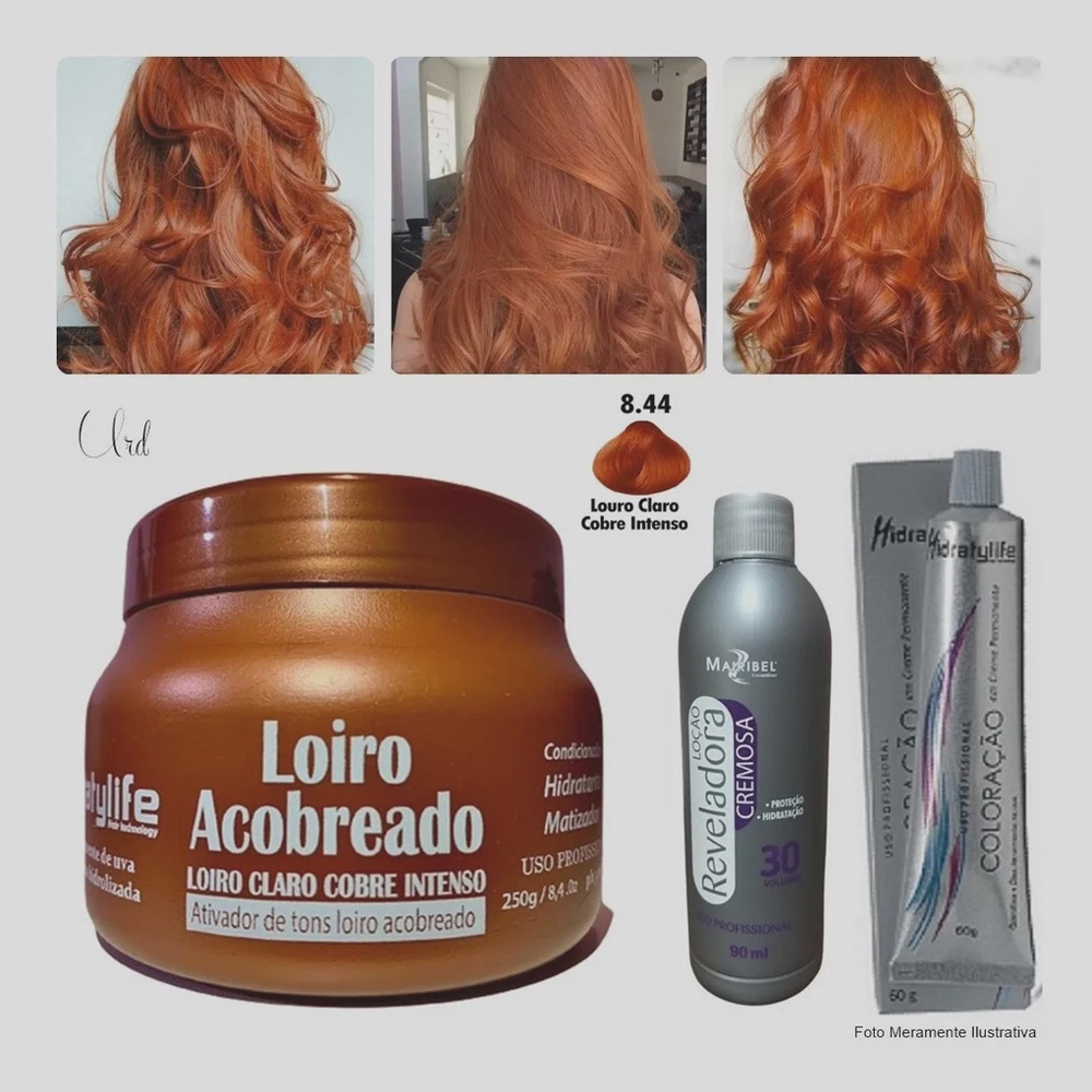 Cabelo Ruivo Acobreado com Igora 7.77 