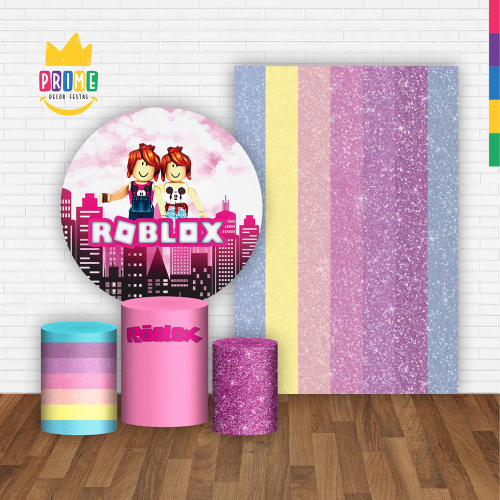 Kit Festa em Casa - Roblox Menina - Kit 2