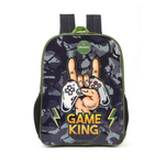 Kit Mochila Escolar Infantil Brancoala Games Rodinhas Tam G