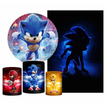 Kit Casado Sonic Amy Rose Painel Redondo Trio Capas Cilindro na Americanas  Empresas