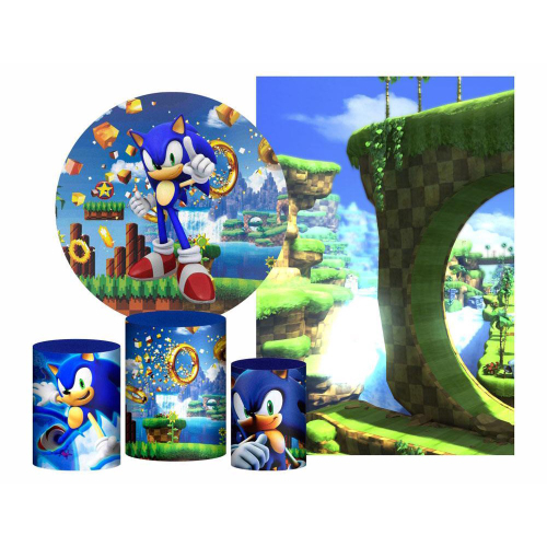 Kit Festa Fácil Decoração Sonic De Aniversário 39 Pç na Americanas Empresas