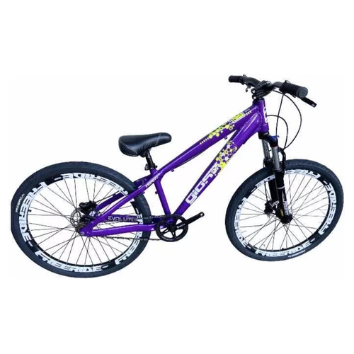 BICICLETA ARO 26 GIOS 4TRIX - AZUL BEBÊ E AZUL C/ AMORTECEDOR