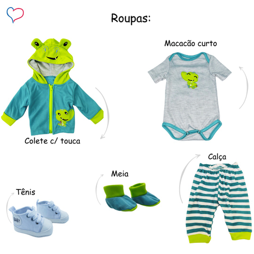 Bebê Reborn Menino Girafinha - 100% Silicone em Promoção na Americanas