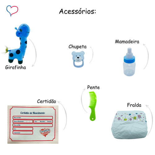 Bebê Reborn Menino Girafinha - 100% Silicone em Promoção na Americanas