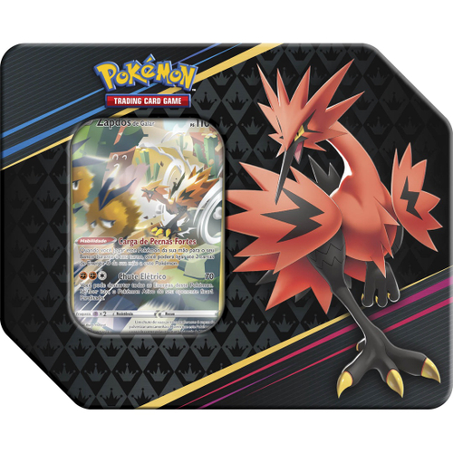 Baralho Pokémon tcg Lata V Forces - Aleatória no Shoptime