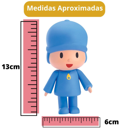 Boneco Nina De Vinil Macio Desenho Infantil Pocoyo - Cardoso em Promoção na  Americanas