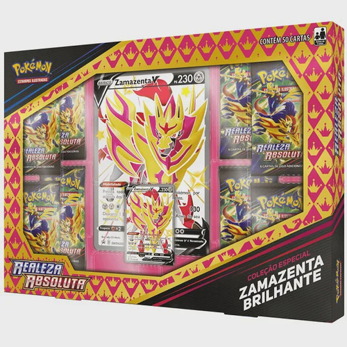 Original Carta Pokemon Lendaria ultra rara Zamazenta V em Promoção