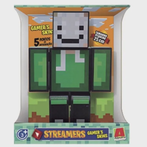 Boneco r Dreams Minecraft Articulado - 25 cm Algazarra - LOJAS  RENASCER