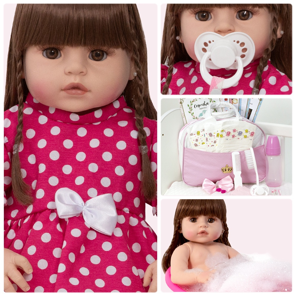 Boneca Reborn Linda Princesa Yasmin com Enxoval Completo no Shoptime