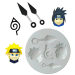 Molde de Silicone Naruto Simbolo Aldeia da Folha