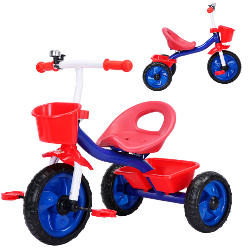 Triciclo Motoca Bicicleta 3 Rodas Infantil Passeio com Empurrador