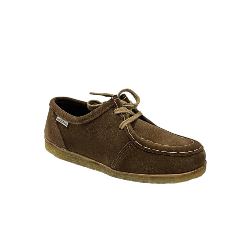 Sapato Masculino Couro Oxford Solado Crepe Retr Vintage Marrom Claro