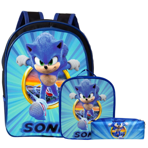 Bolsa Lancheira Térmica Escolar Sonic Personagem