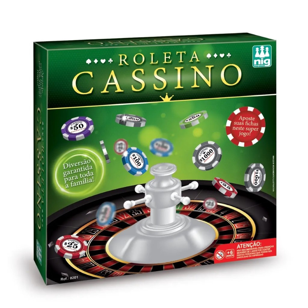 Jogo Roleta Cassino Nig + Jogo De Cartas Uno Mattel em Promoção na