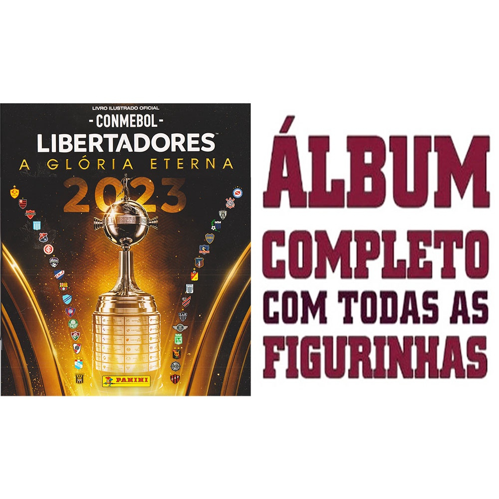 Copa Libertadores 2023 Álbum + Jogo Completo 557 Figurinhas em