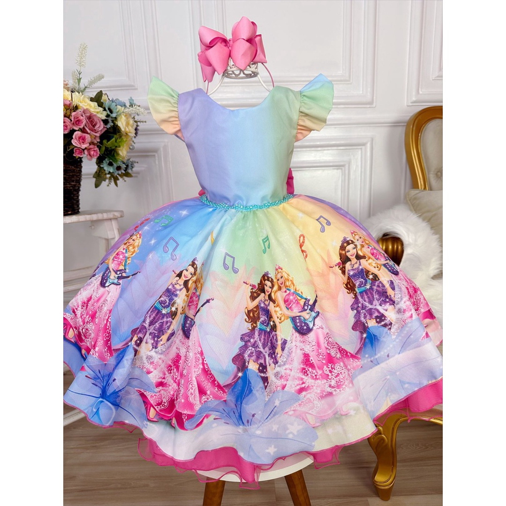 Vestido da barbie pop star hot sale