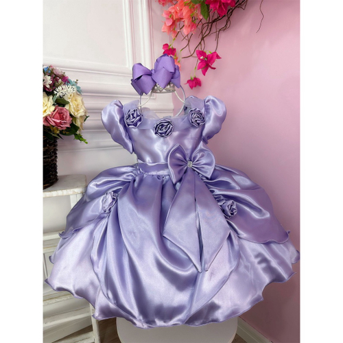 Vestido Infantil Princesa Sofia Lilás na Americanas Empresas