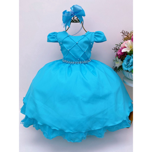 Vestido de dama azul 2024 tiffany