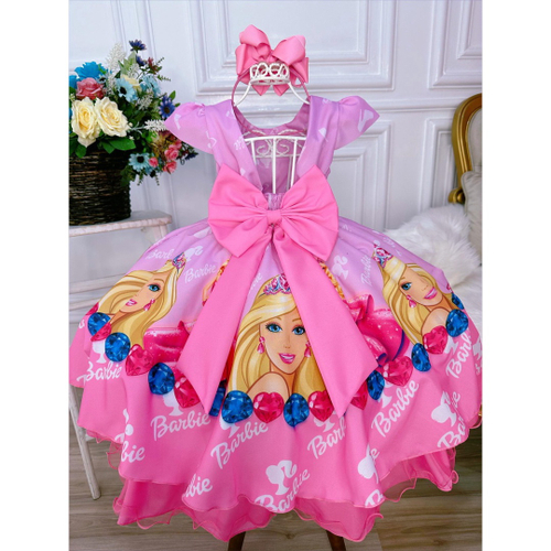 Vestido infantil Barbie em Promoção na Americanas