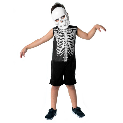 Fantasia de Fantasma Infantil Masculino Com Máscara Para Halloween M 5-8