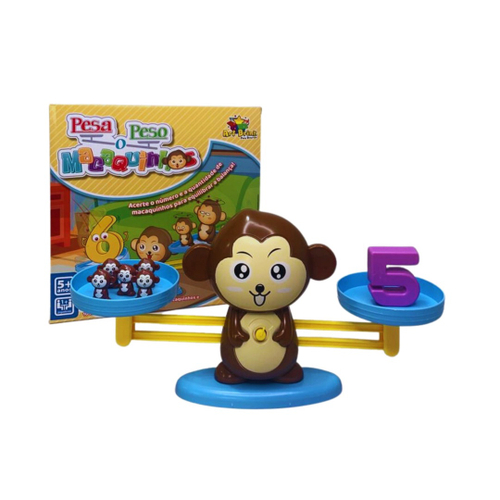 Brinquedos de matemática para crianças, jogo de equilíbrio para aprender,  educação, macaco, brinquedo infantil montessoriano